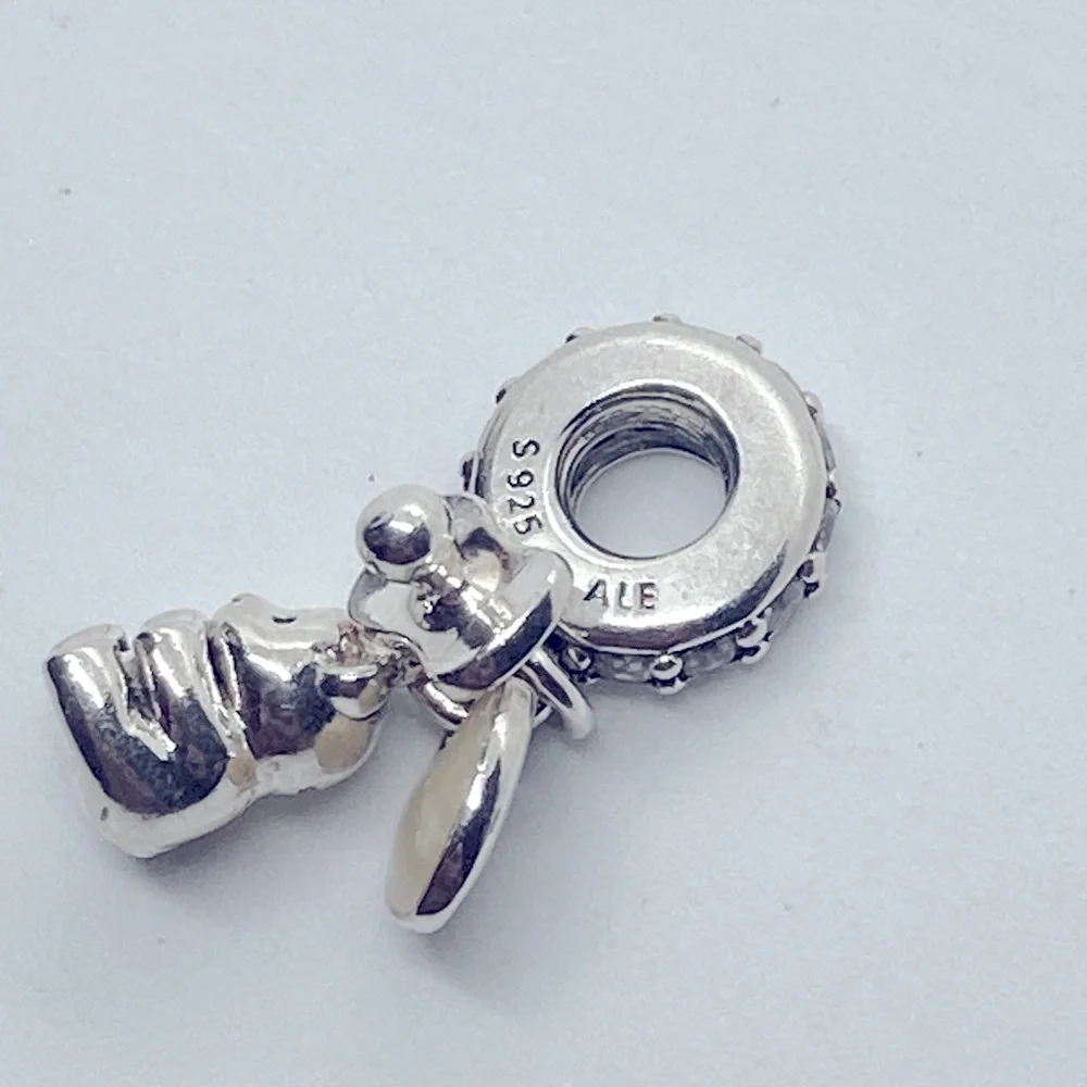 Pandora Sterling Silver CZ Baby Teddy Pacifier Enamel Heart Charm Bead #792100CZ - Picture 5 of 5